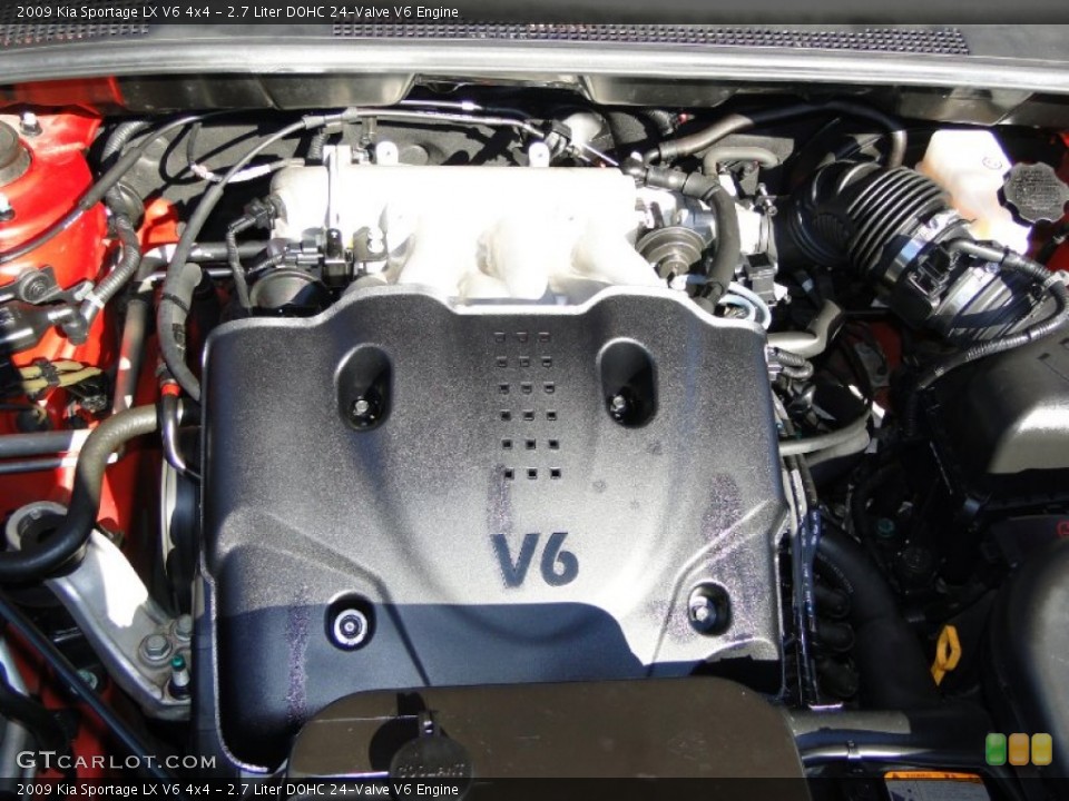 2.7 Liter DOHC 24-Valve V6 Engine for the 2009 Kia Sportage #61522315
