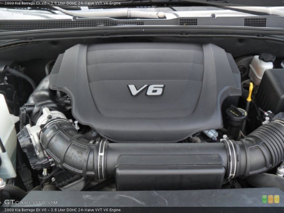 3.8 Liter DOHC 24-Valve VVT V6 Engine for the 2009 Kia Borrego #61522681