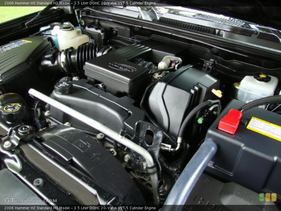 3.5 Liter DOHC 20-Valve VVT 5 Cylinder Engine for the 2006 Hummer H3 #61522789