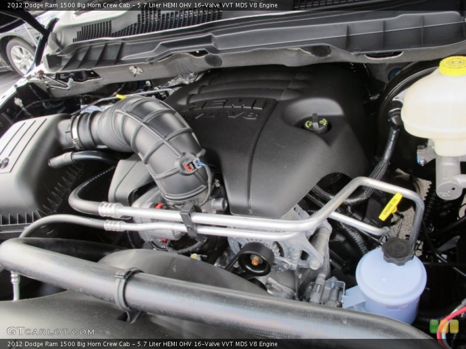 5.7 Liter HEMI OHV 16-Valve VVT MDS V8 2012 Dodge Ram 1500 Engine