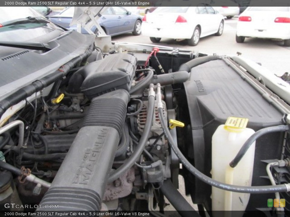 5.9 Liter OHV 16-Valve V8 2000 Dodge Ram 2500 Engine