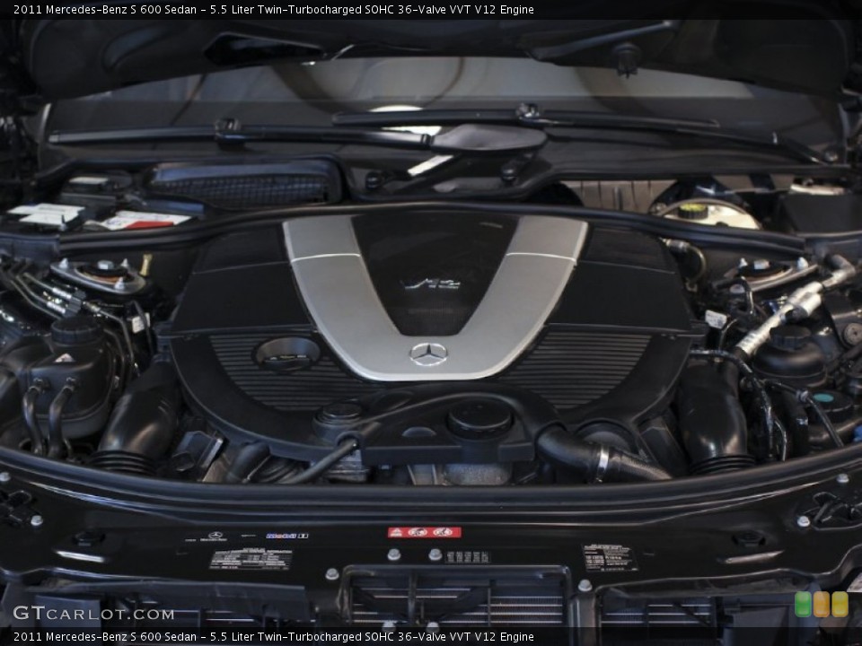 5.5 Liter Twin-Turbocharged SOHC 36-Valve VVT V12 Engine for the 2011 Mercedes-Benz S #61548326