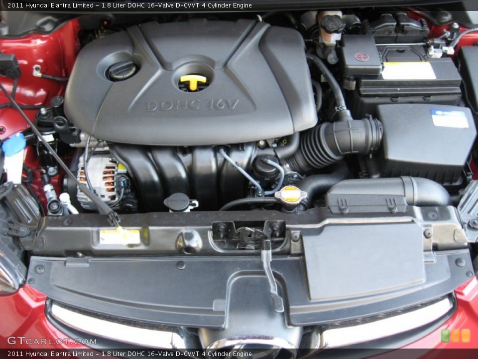 1.8 Liter DOHC 16-Valve D-CVVT 4 Cylinder Engine for the 2011 Hyundai Elantra #61553843