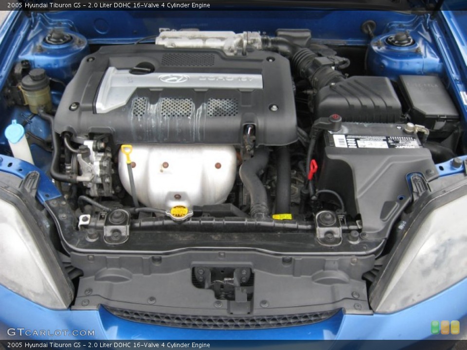 2.0 Liter DOHC 16-Valve 4 Cylinder 2005 Hyundai Tiburon Engine