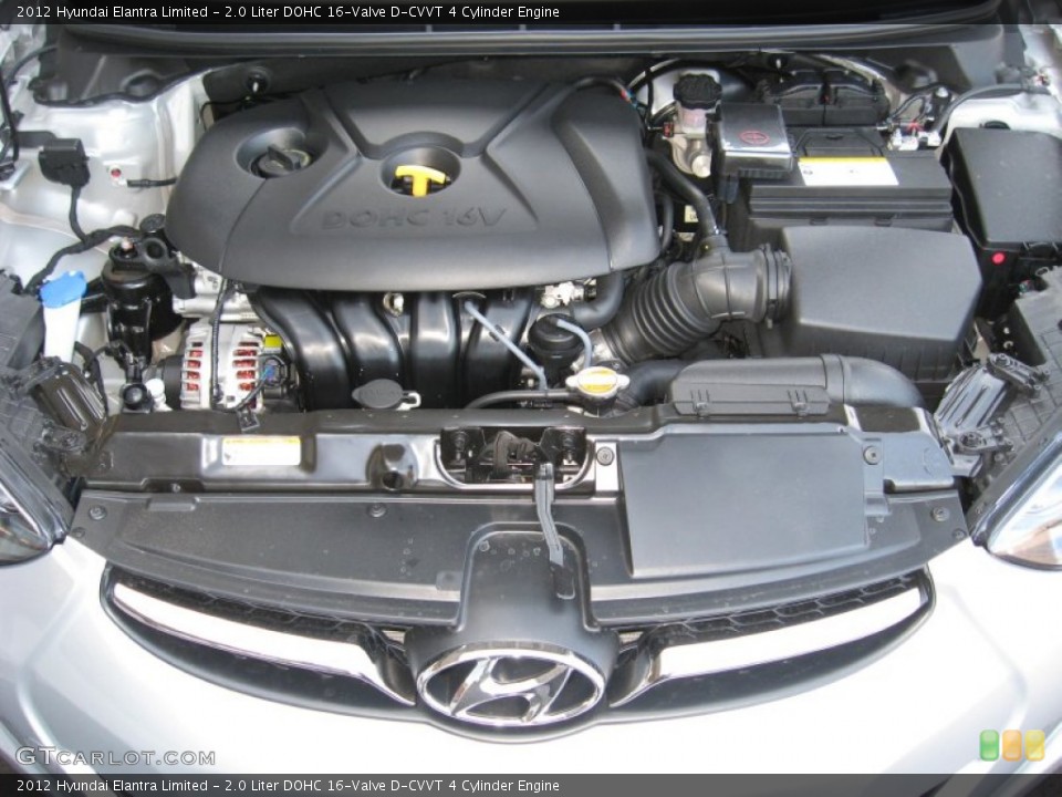 2.0 Liter DOHC 16-Valve D-CVVT 4 Cylinder Engine for the 2012 Hyundai Elantra #61555412