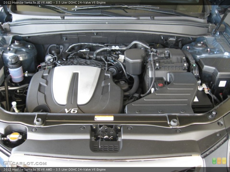 3.5 Liter DOHC 24-Valve V6 Engine for the 2012 Hyundai Santa Fe #61556567