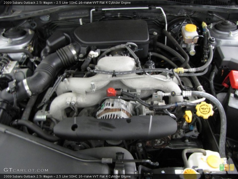 2.5 Liter SOHC 16-Valve VVT Flat 4 Cylinder Engine for the 2009 Subaru Outback #61578180