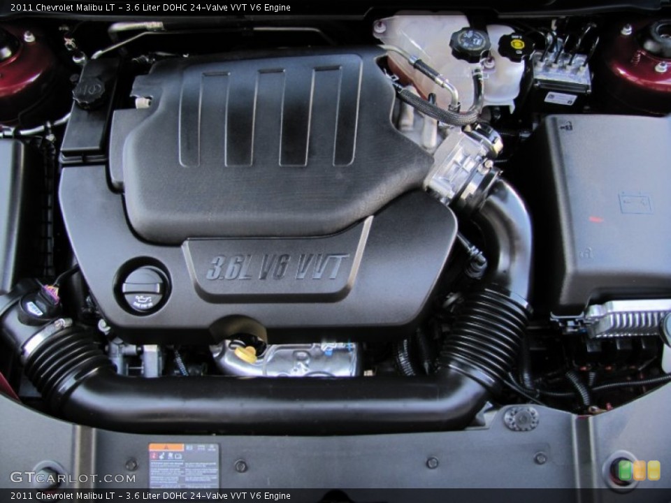 3.6 Liter DOHC 24-Valve VVT V6 2011 Chevrolet Malibu Engine