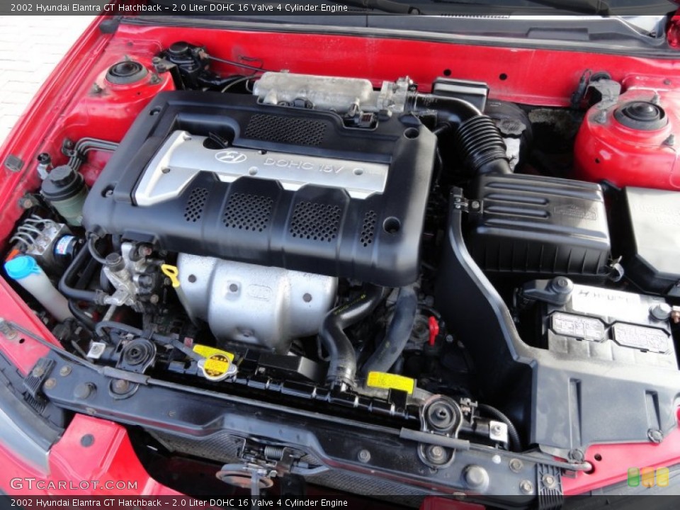 2.0 Liter DOHC 16 Valve 4 Cylinder Engine for the 2002 Hyundai Elantra #61602105