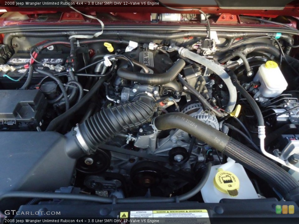 3.8 Liter SMPI OHV 12-Valve V6 Engine for the 2008 Jeep Wrangler Unlimited #61621674