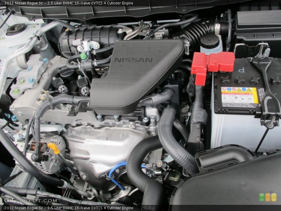 2.5 Liter DOHC 16-Valve CVTCS 4 Cylinder Engine for the 2012 Nissan Rogue #61632944