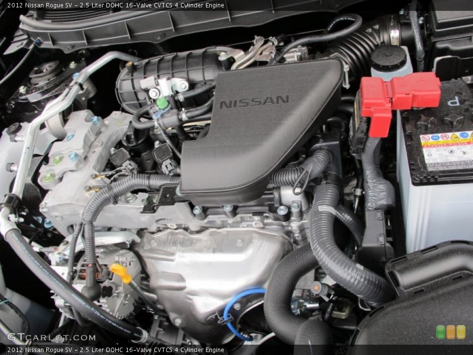 2.5 Liter DOHC 16-Valve CVTCS 4 Cylinder Engine for the 2012 Nissan Rogue #61633097