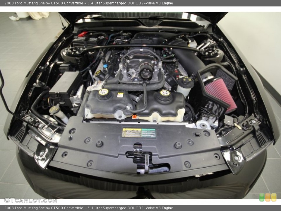 5.4 Liter Supercharged DOHC 32-Valve V8 Engine for the 2008 Ford Mustang #61651506