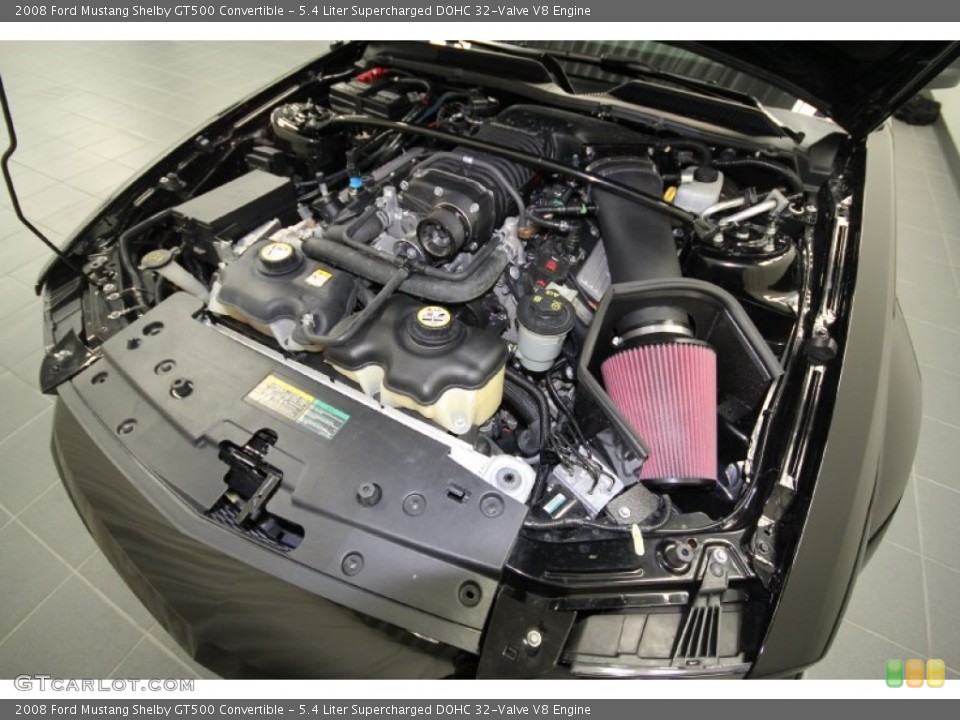 5.4 Liter Supercharged DOHC 32-Valve V8 Engine for the 2008 Ford Mustang #61651516