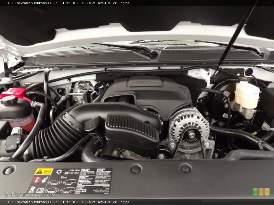 5.3 Liter OHV 16-Valve Flex-Fuel V8 Engine for the 2012 Chevrolet Suburban #61660280