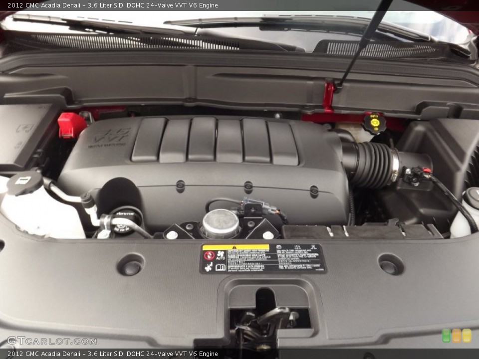3.6 Liter SIDI DOHC 24-Valve VVT V6 2012 GMC Acadia Engine