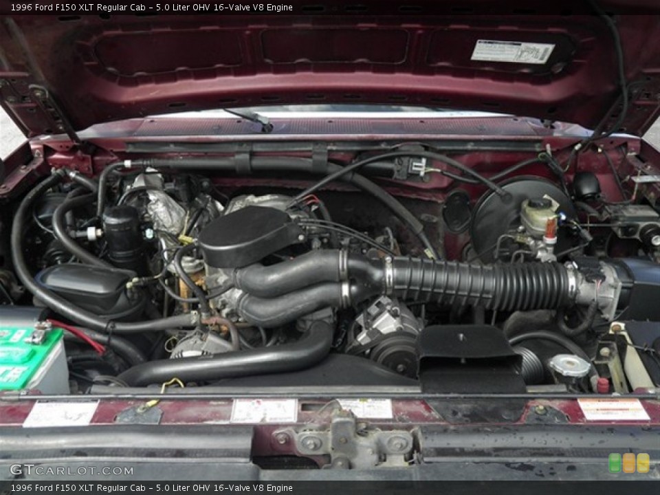 5.0 Liter OHV 16-Valve V8 1996 Ford F150 Engine
