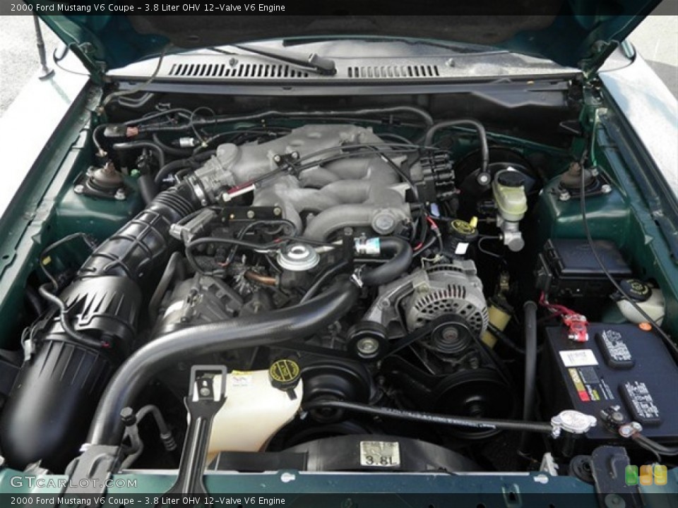 3.8 Liter OHV 12-Valve V6 Engine for the 2000 Ford Mustang #61667518