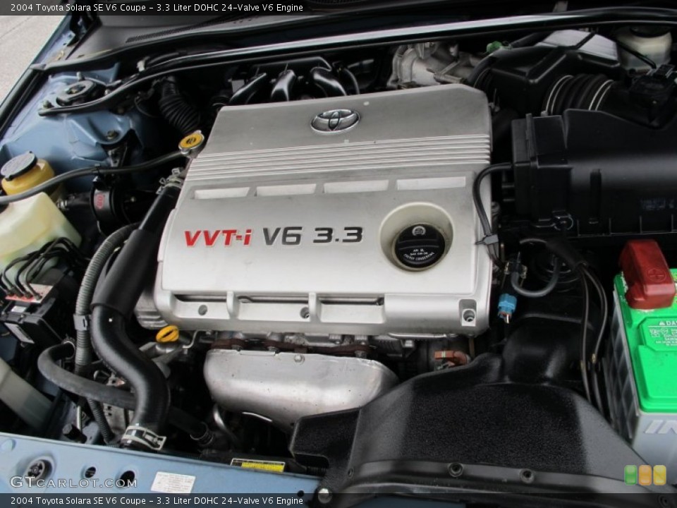 3.3 Liter DOHC 24-Valve V6 2004 Toyota Solara Engine