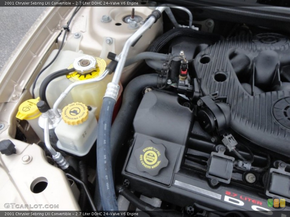 2.7 Liter DOHC 24-Valve V6 Engine for the 2001 Chrysler Sebring #61687630