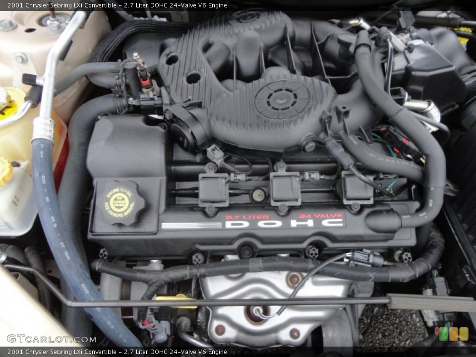 2.7 Liter DOHC 24-Valve V6 Engine for the 2001 Chrysler Sebring #61687639