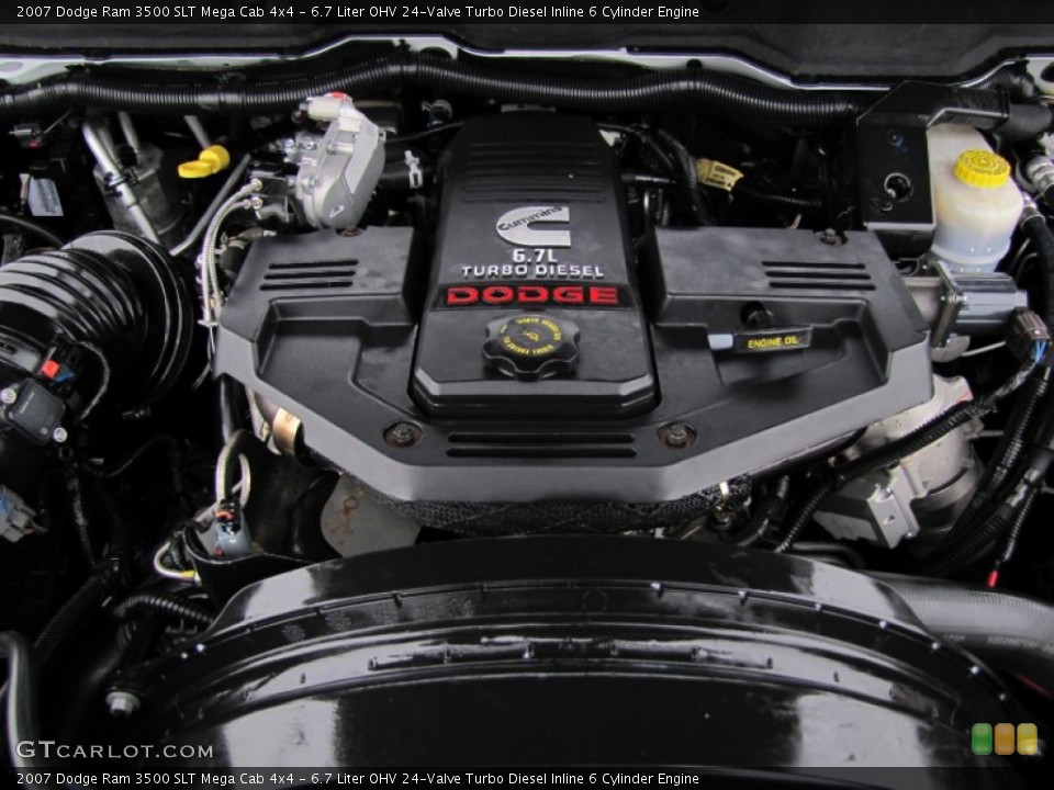 6.7 Liter OHV 24-Valve Turbo Diesel Inline 6 Cylinder Engine for the 2007 Dodge Ram 3500 #61696571