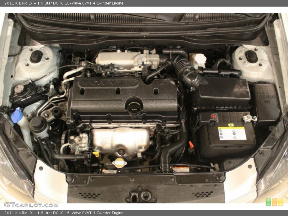1.6 Liter DOHC 16-Valve CVVT 4 Cylinder Engine for the 2011 Kia Rio #61708245
