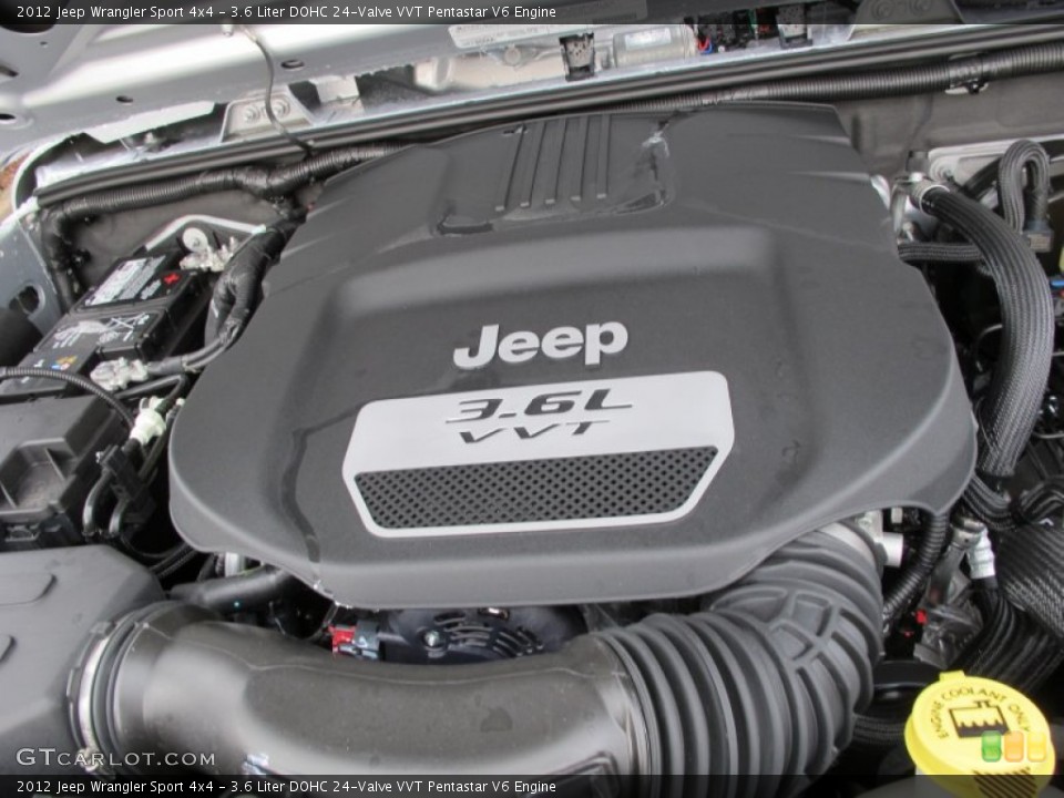 3.6 Liter DOHC 24-Valve VVT Pentastar V6 Engine for the 2012 Jeep Wrangler #61711017