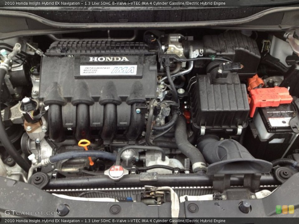 1.3 Liter SOHC 8-Valve i-VTEC IMA 4 Cylinder Gasoline/Electric Hybrid Engine for the 2010 Honda Insight #61728101