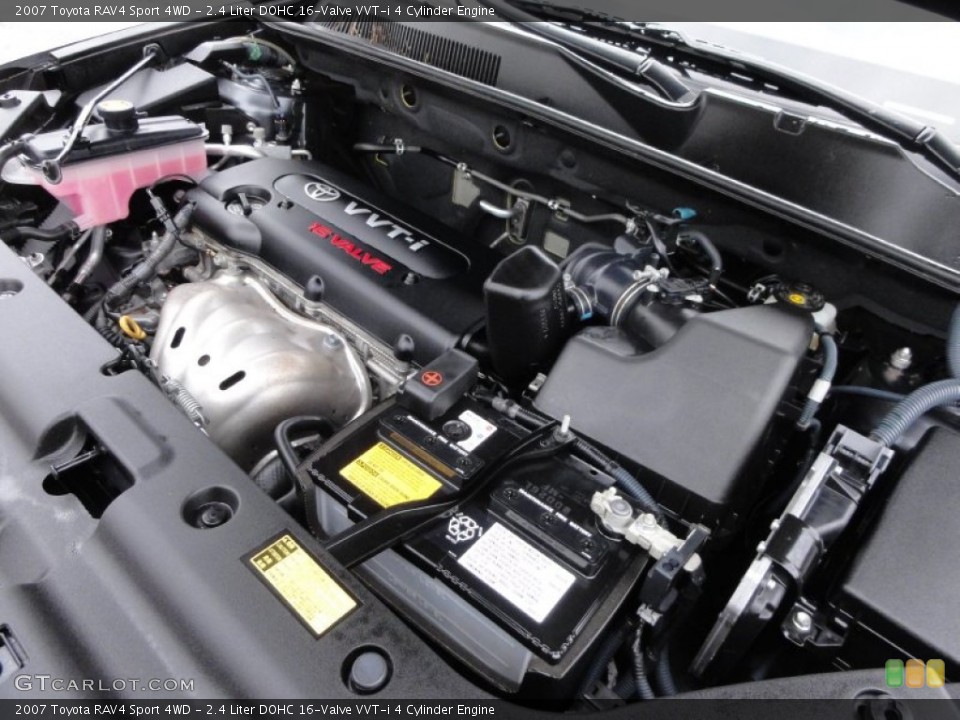 2.4 Liter DOHC 16-Valve VVT-i 4 Cylinder Engine for the 2007 Toyota RAV4 #61737480