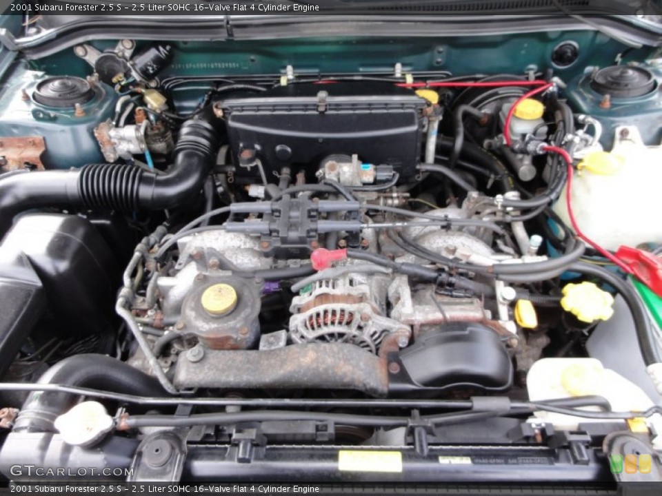 2.5 Liter SOHC 16-Valve Flat 4 Cylinder Engine for the 2001 Subaru Forester #61741539