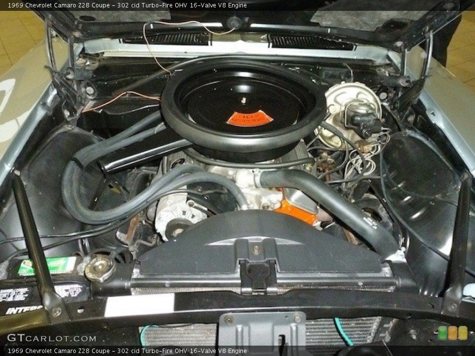 302 cid Turbo-Fire OHV 16-Valve V8 Engine for the 1969 Chevrolet Camaro #61752548