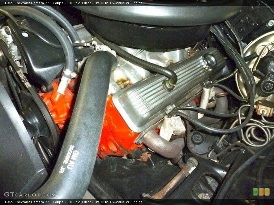 302 cid Turbo-Fire OHV 16-Valve V8 Engine for the 1969 Chevrolet Camaro #61752554