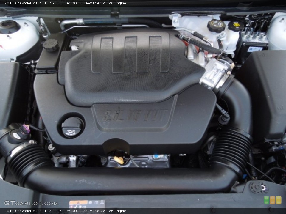 3.6 Liter DOHC 24-Valve VVT V6 Engine for the 2011 Chevrolet Malibu #61754069