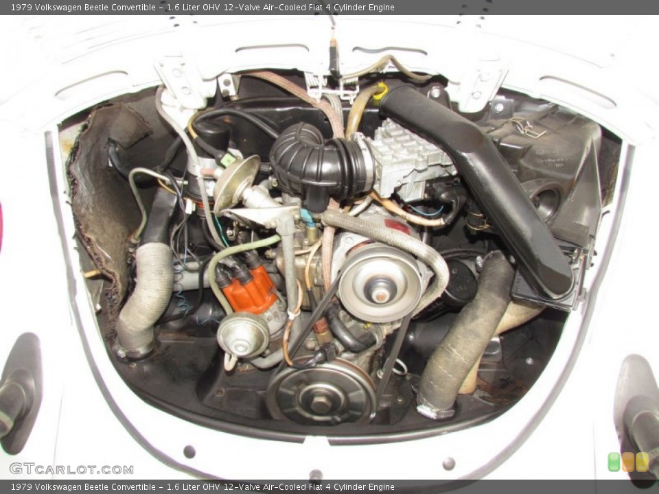 1.6 Liter OHV 12-Valve Air-Cooled Flat 4 Cylinder 1979 Volkswagen Beetle Engine