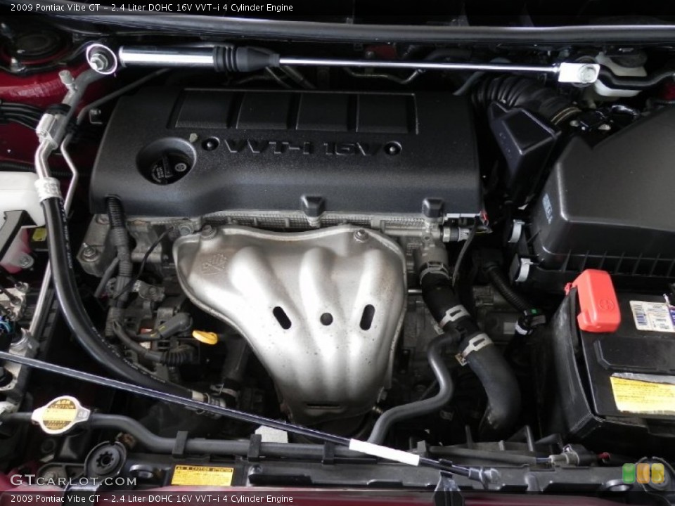 2.4 Liter DOHC 16V VVT-i 4 Cylinder Engine for the 2009 Pontiac Vibe #61793015