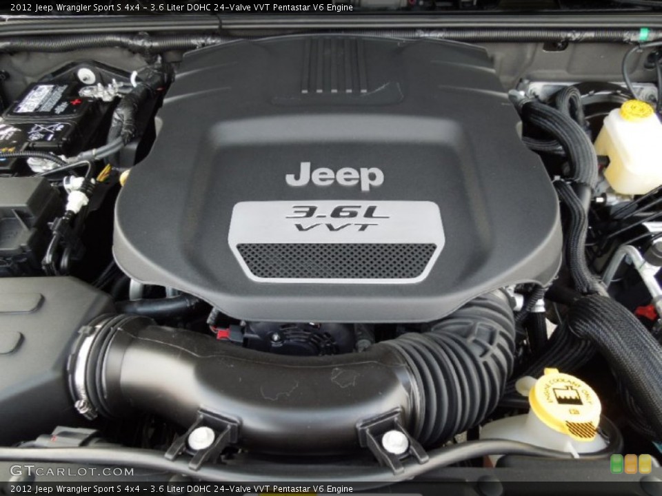 3.6 Liter DOHC 24-Valve VVT Pentastar V6 Engine for the 2012 Jeep Wrangler #61819655