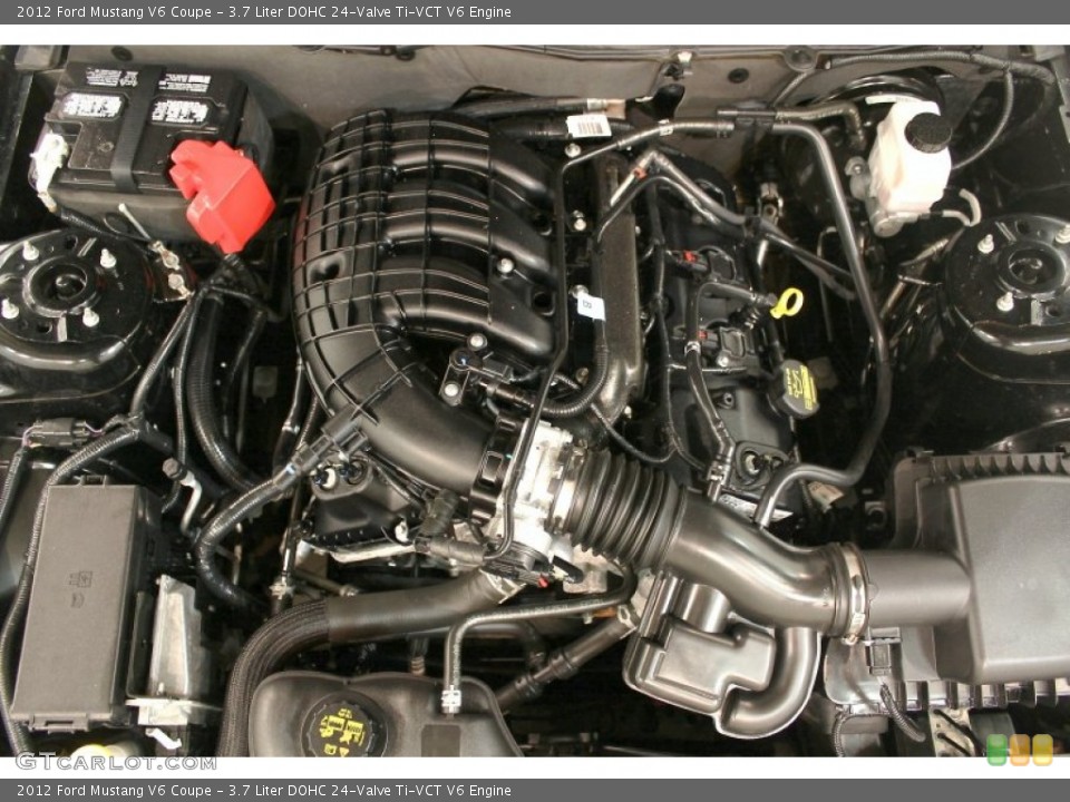 3.7 Liter DOHC 24-Valve Ti-VCT V6 Engine for the 2012 Ford Mustang #61829461