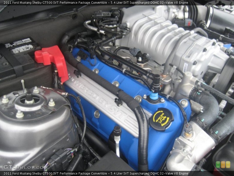 5.4 Liter SVT Supercharged DOHC 32-Valve V8 Engine for the 2011 Ford Mustang #61830864