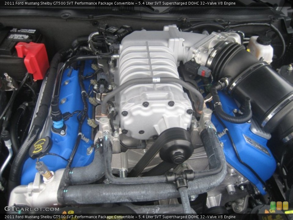 5.4 Liter SVT Supercharged DOHC 32-Valve V8 Engine for the 2011 Ford Mustang #61830867
