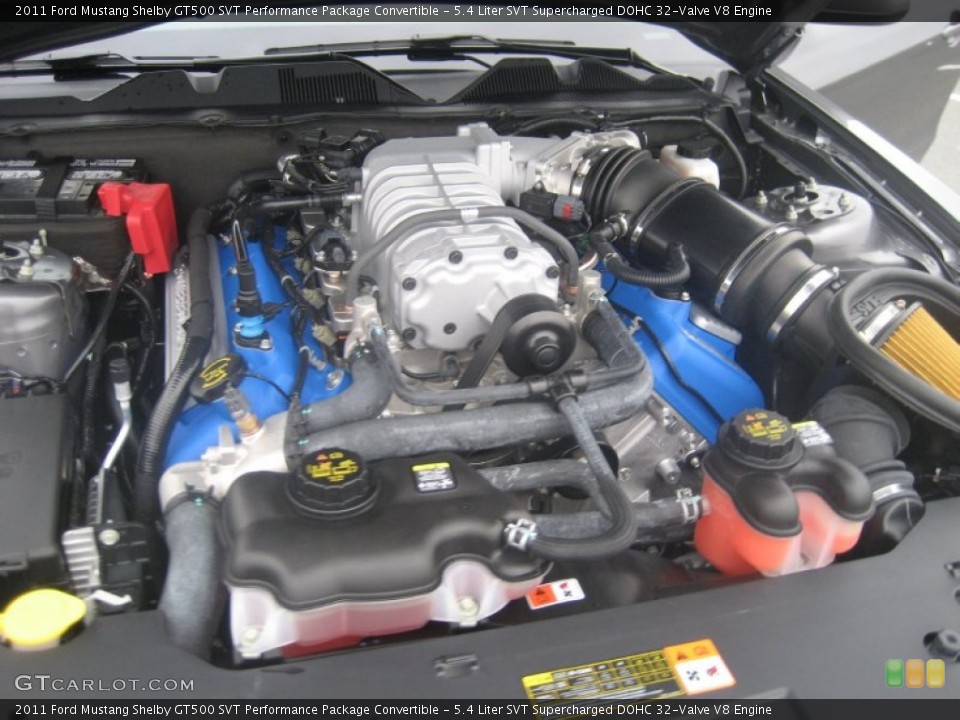 5.4 Liter SVT Supercharged DOHC 32-Valve V8 Engine for the 2011 Ford Mustang #61830879