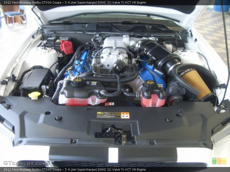 5.4 Liter Supercharged DOHC 32-Valve Ti-VCT V8 Engine for the 2012 Ford Mustang #61831359