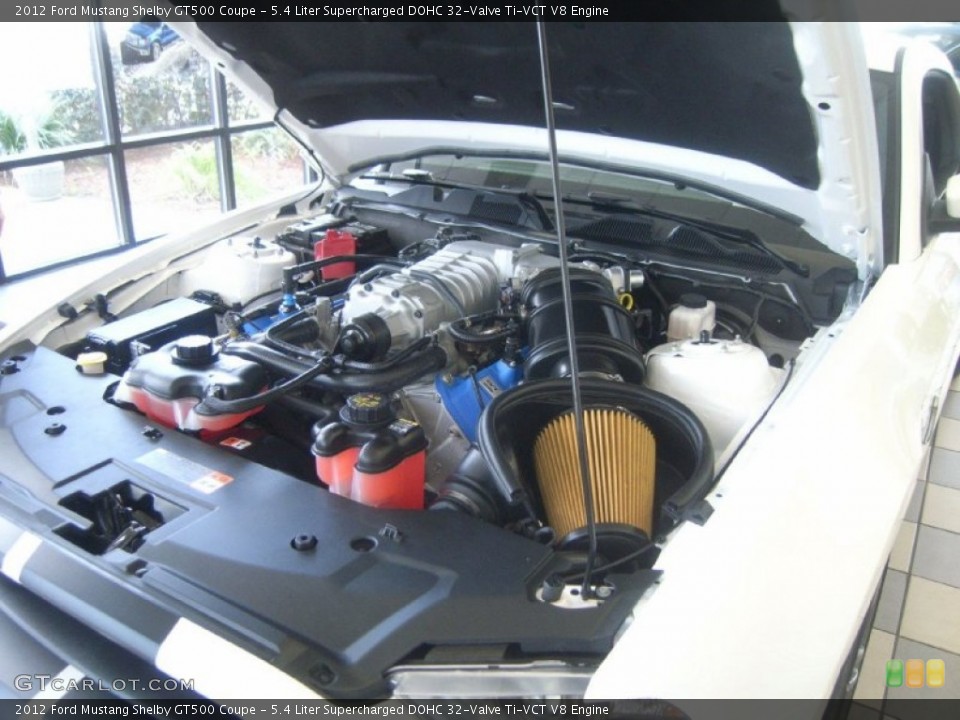 5.4 Liter Supercharged DOHC 32-Valve Ti-VCT V8 Engine for the 2012 Ford Mustang #61831362