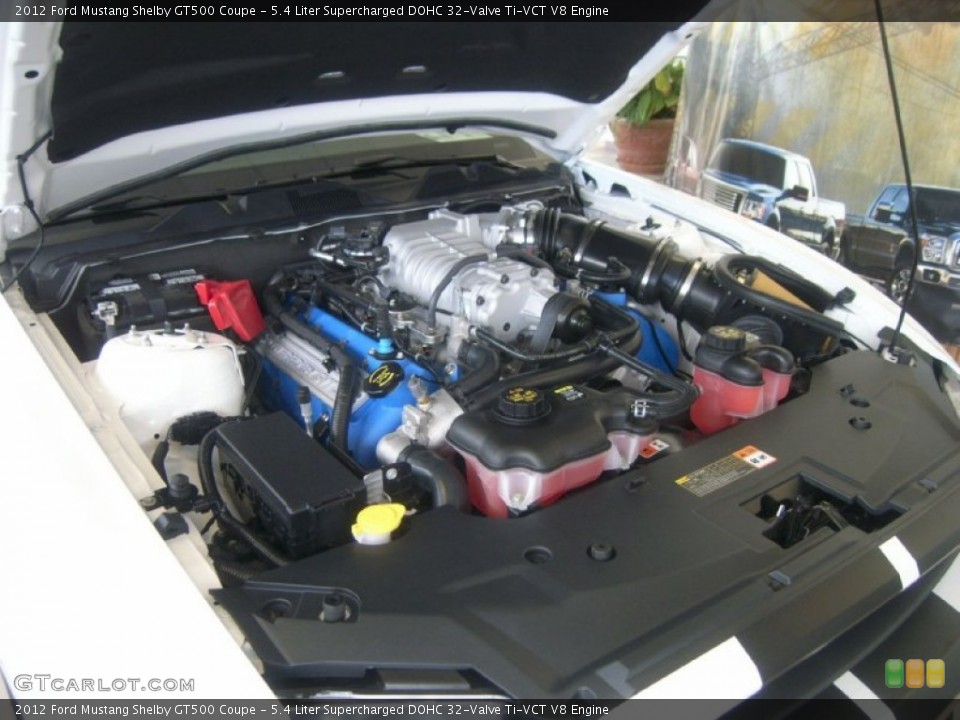 5.4 Liter Supercharged DOHC 32-Valve Ti-VCT V8 Engine for the 2012 Ford Mustang #61831365