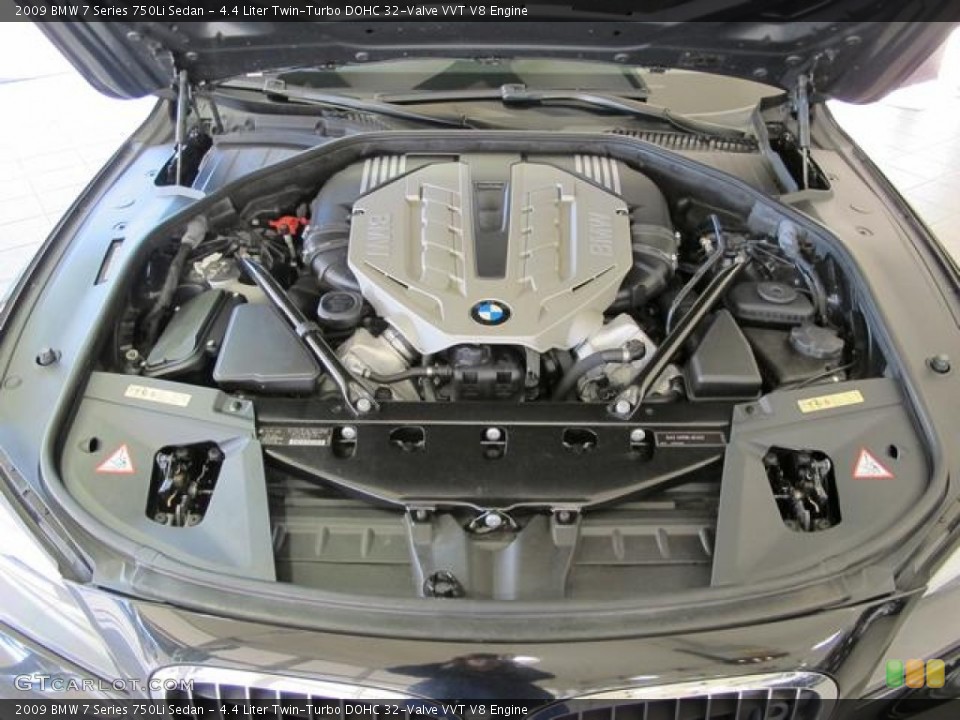 4.4 Liter Twin-Turbo DOHC 32-Valve VVT V8 Engine for the 2009 BMW 7 Series #61836567