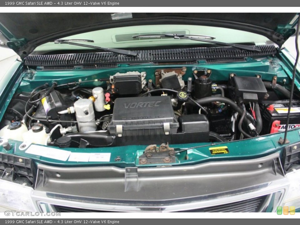 4.3 Liter OHV 12-Valve V6 Engine for the 1999 GMC Safari #61855401