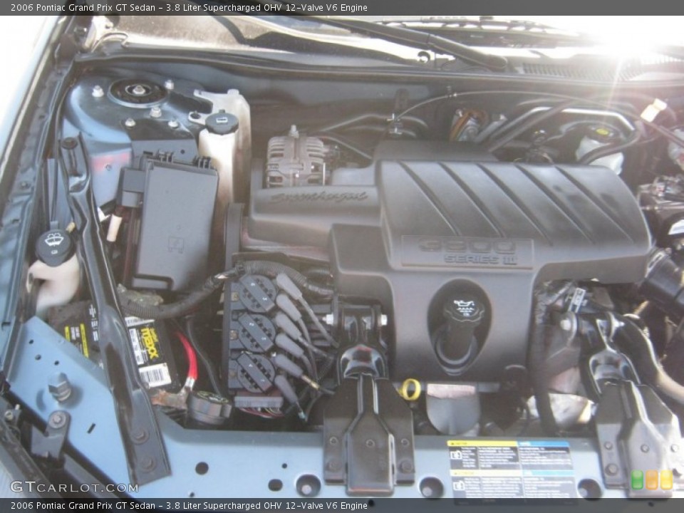 3.8 Liter Supercharged OHV 12-Valve V6 Engine for the 2006 Pontiac Grand Prix #61881792