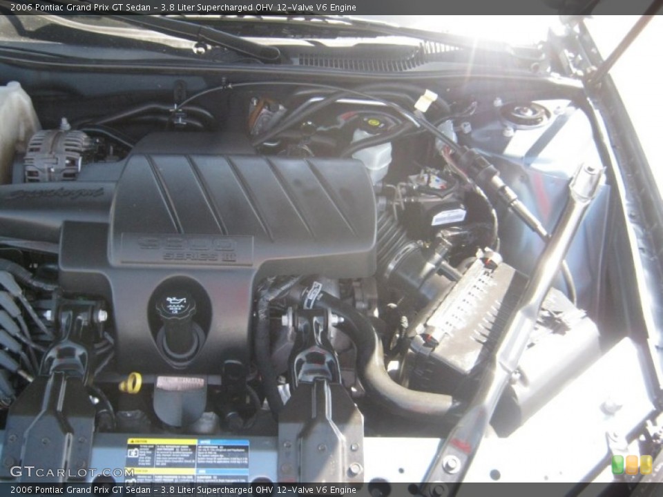 3.8 Liter Supercharged OHV 12-Valve V6 Engine for the 2006 Pontiac Grand Prix #61881801