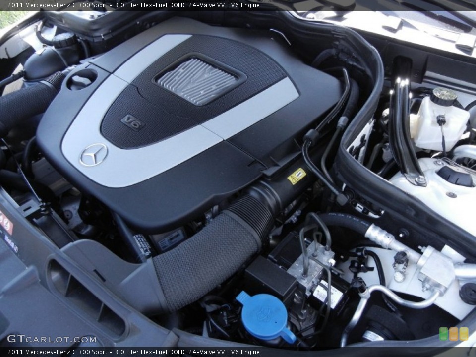 3.0 Liter Flex-Fuel DOHC 24-Valve VVT V6 Engine for the 2011 Mercedes-Benz C #61895931