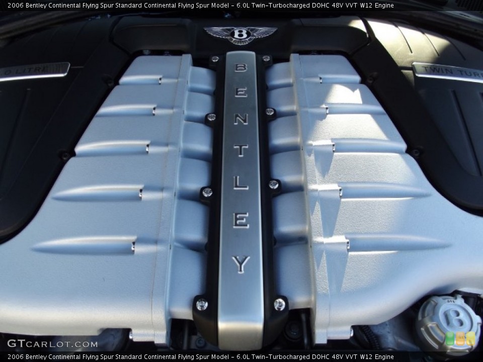6.0L Twin-Turbocharged DOHC 48V VVT W12 Engine for the 2006 Bentley Continental Flying Spur #61898148